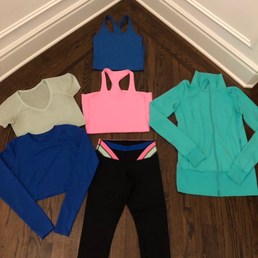 Lululemon Bundle - Pink, Blue and Black